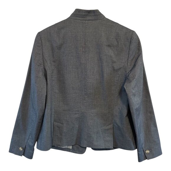 Talbots Women's Gray Blazer Size 10 Petite - Picture 3 of 13